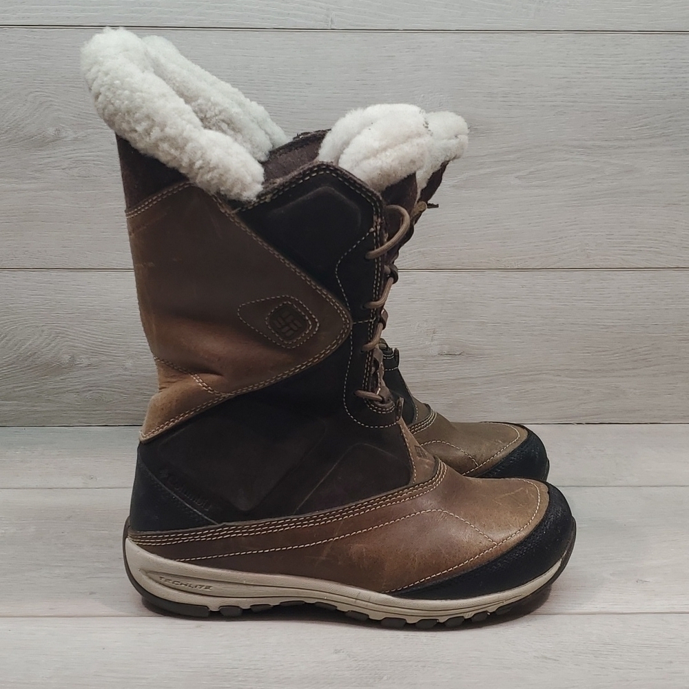 Columbia Womens Outdoor Tall Winter Waterproof Boots shoes sz 6